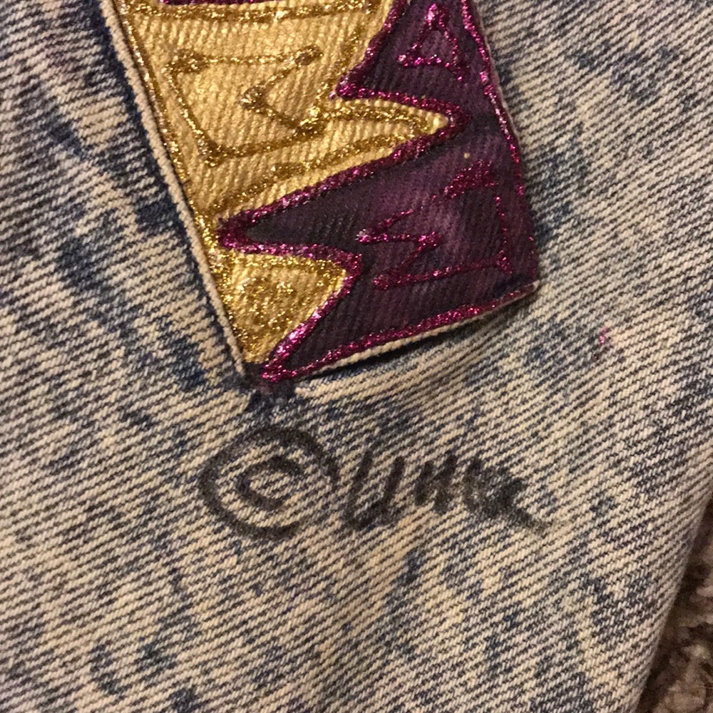 Handpainted By Uma Designs Denim Jacket - Picture 3 of 5